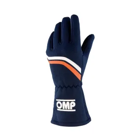 OMP Dijon Vintage Fireproof Gloves [FIA 8856-2018] Black / Red / Cream / Navy Blue