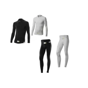 OMP ONE EVO Top / Pants Fireproof Underwear [FIA 8856-2018] Black or White