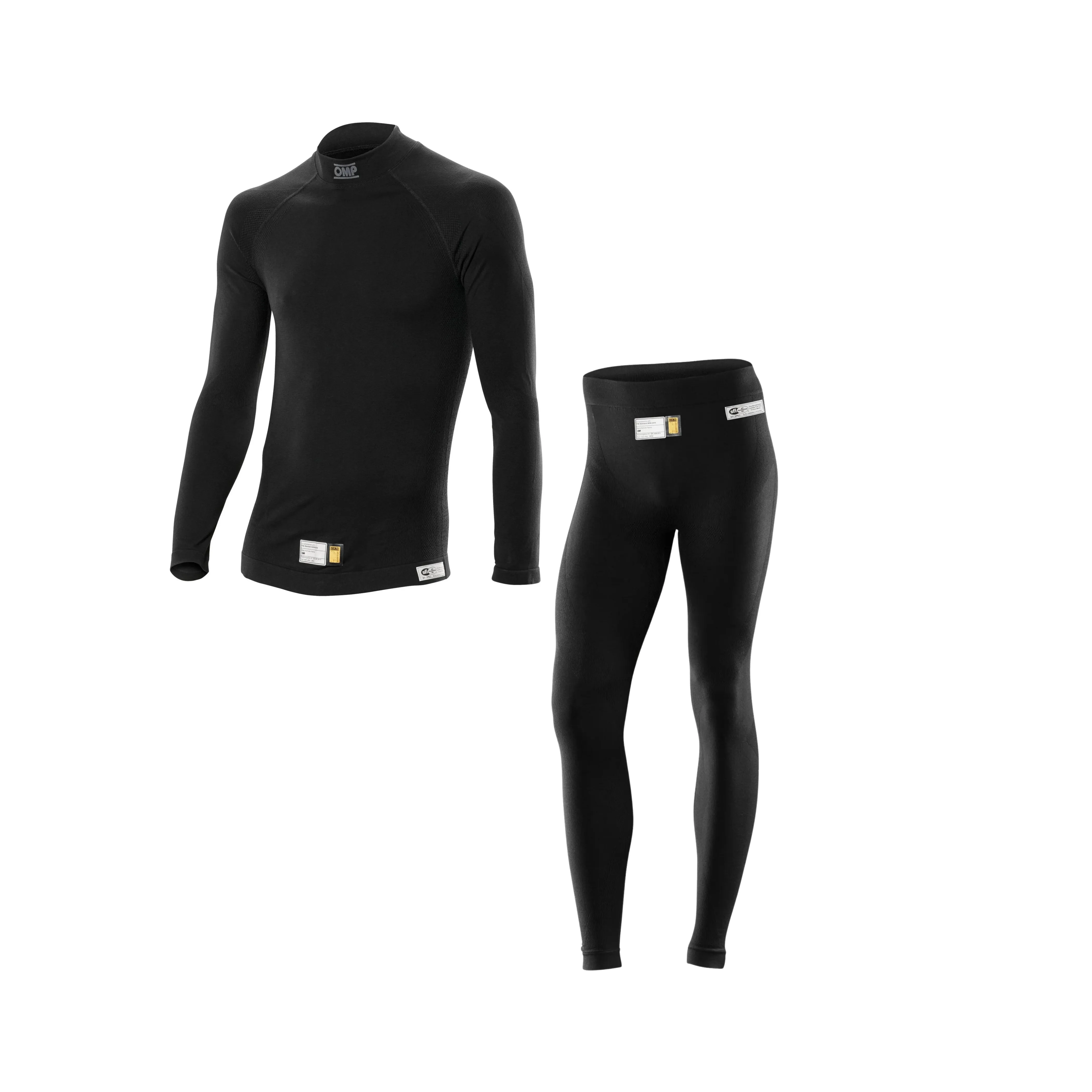 OMP ONE EVO Top / Pants Fireproof Underwear [FIA 8856-2018] Black or White
