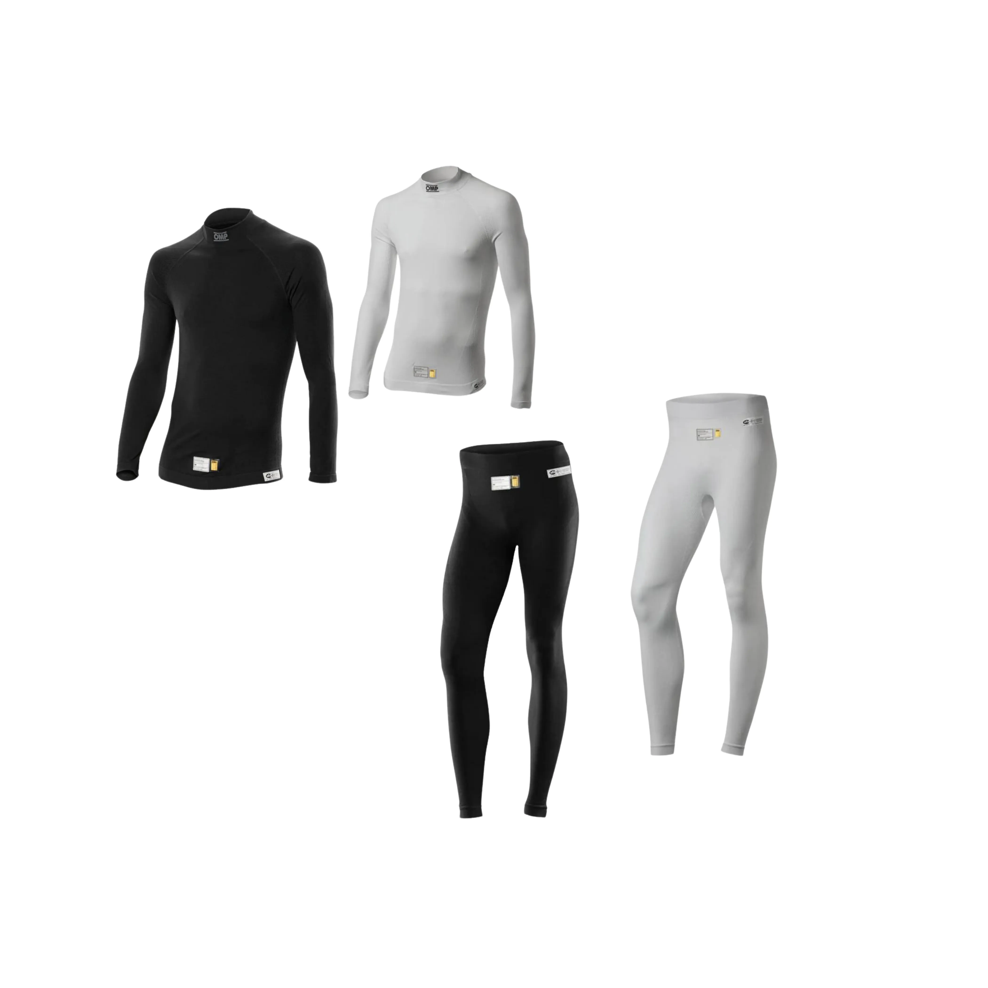 OMP ONE EVO Top / Pants Fireproof Underwear [FIA 8856-2018] Black or White