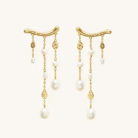 Pearl Waterfall Earrings
