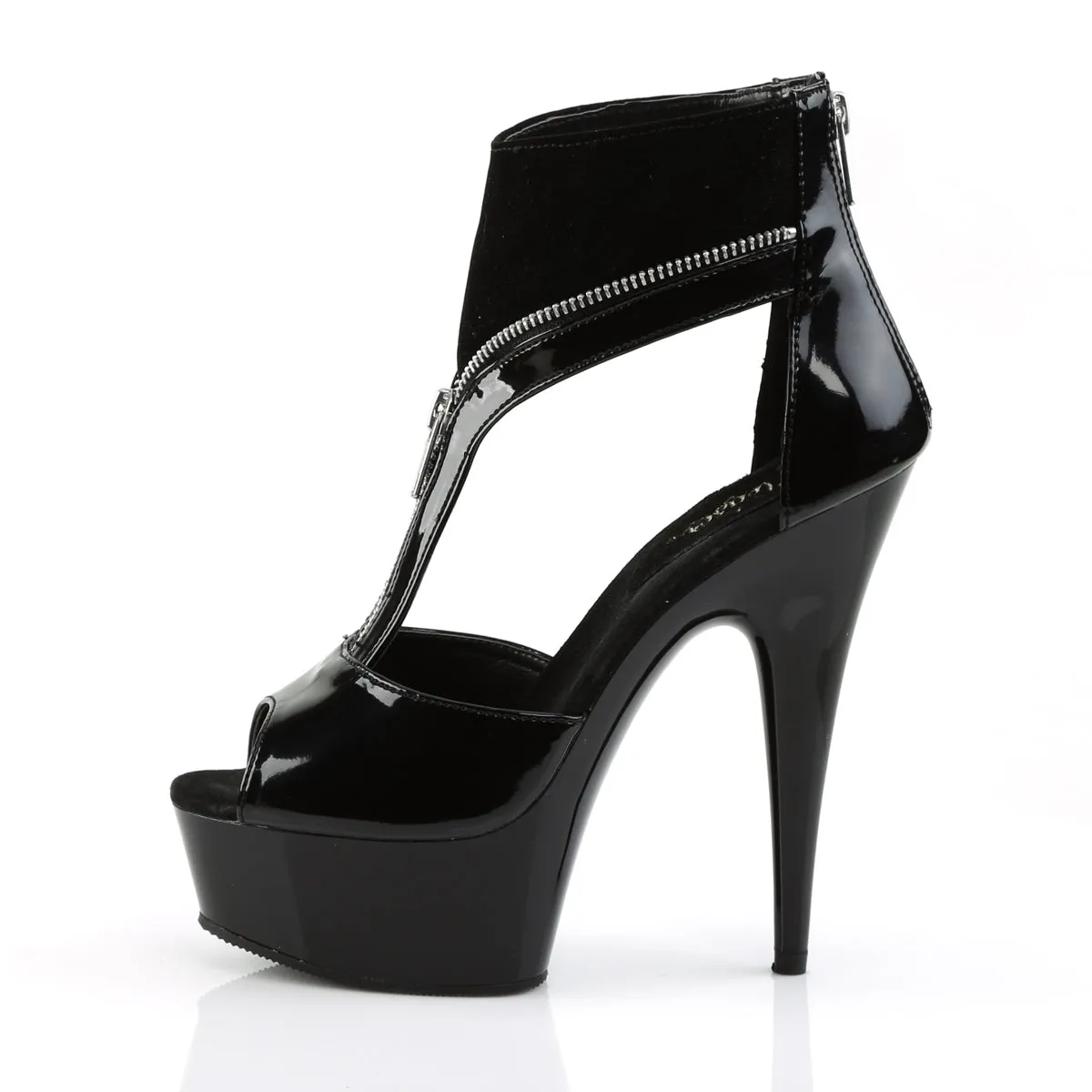 Peep Toe T-Strap Stilettos