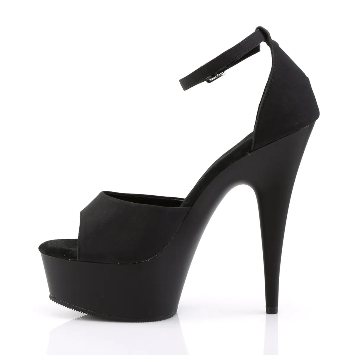 Pleaser Delight-618PS-Black-Size 10-Clearance