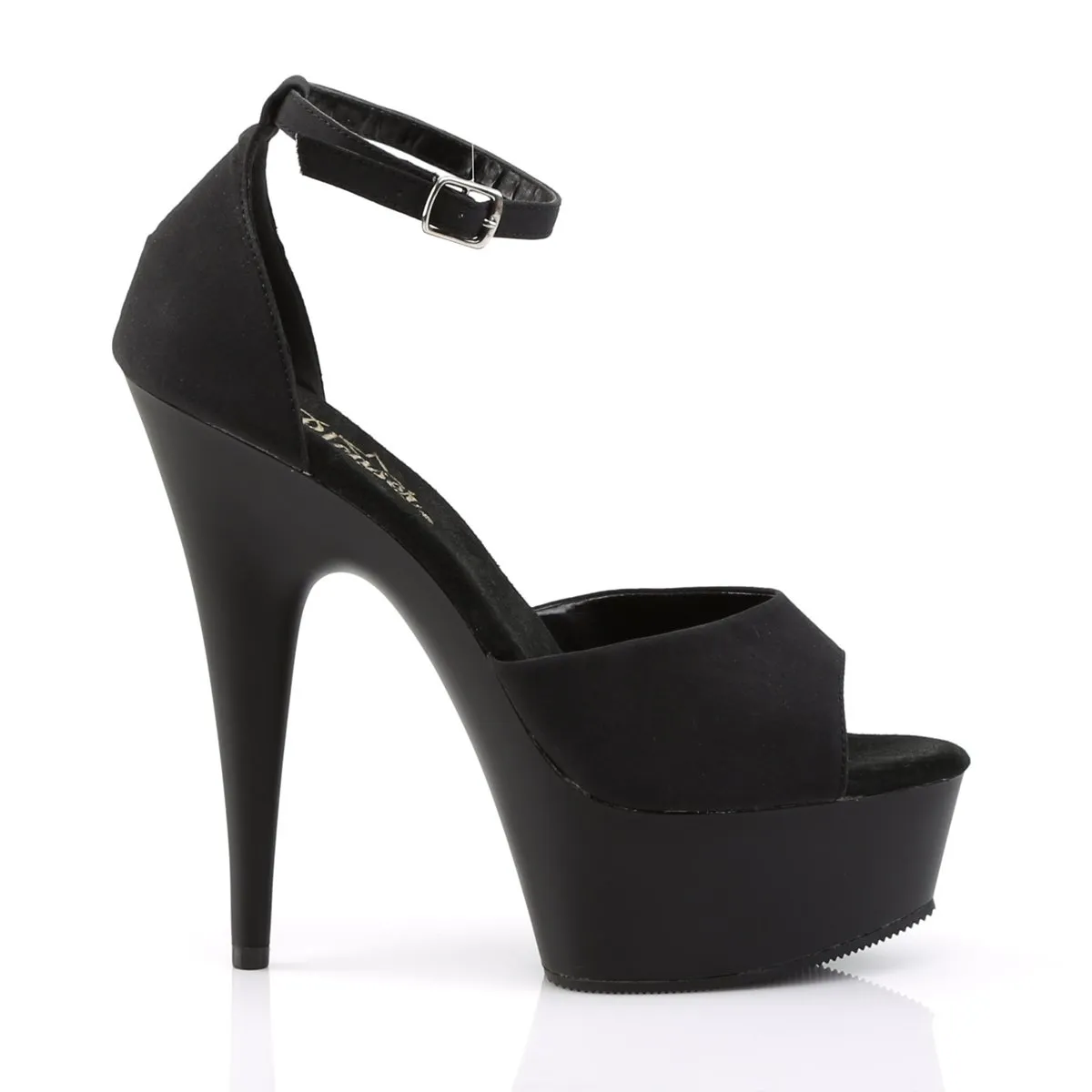 Pleaser Delight-618PS-Black-Size 10-Clearance