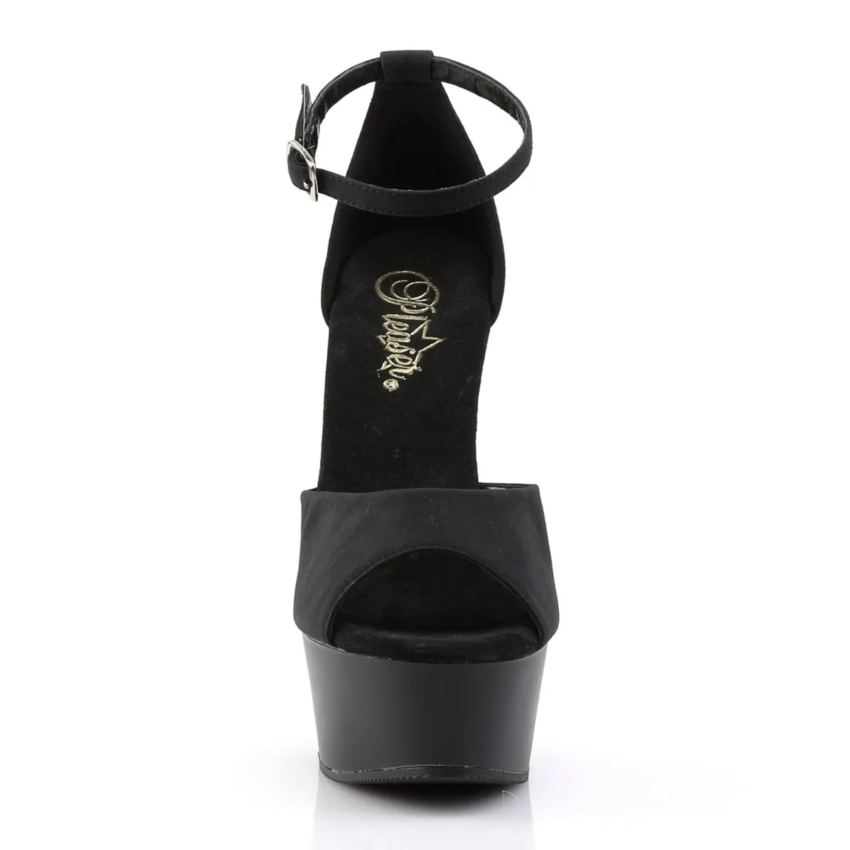 Pleaser Delight-618PS-Black-Size 10-Clearance