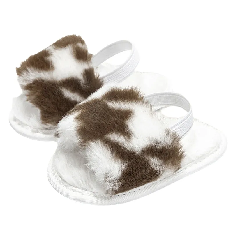 Plush Fluffy Sandals - Multiple Colors Available