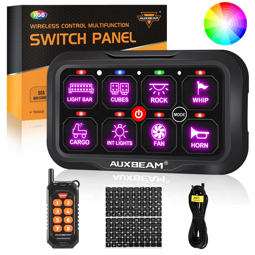 RC Series RA/RB 84 Switch Panel with Remote Control - One Sided Outlet