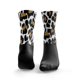Reformer Pilates Leopard Print Socks