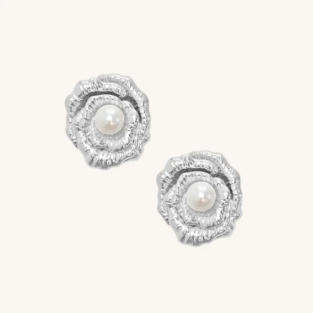 Rose Pearl Studs