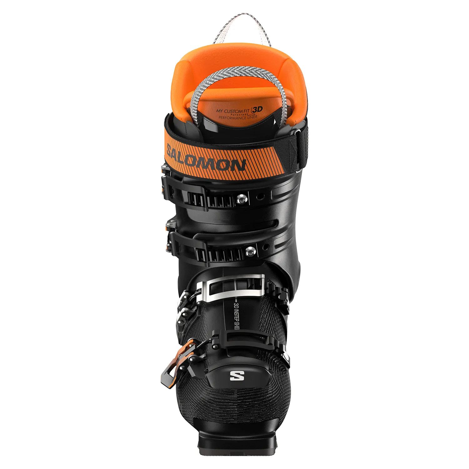 Salomon Men's S/Pro Alpha 100 Ski Boot 2025 Black/Dark Grey Met/Orange Tiger