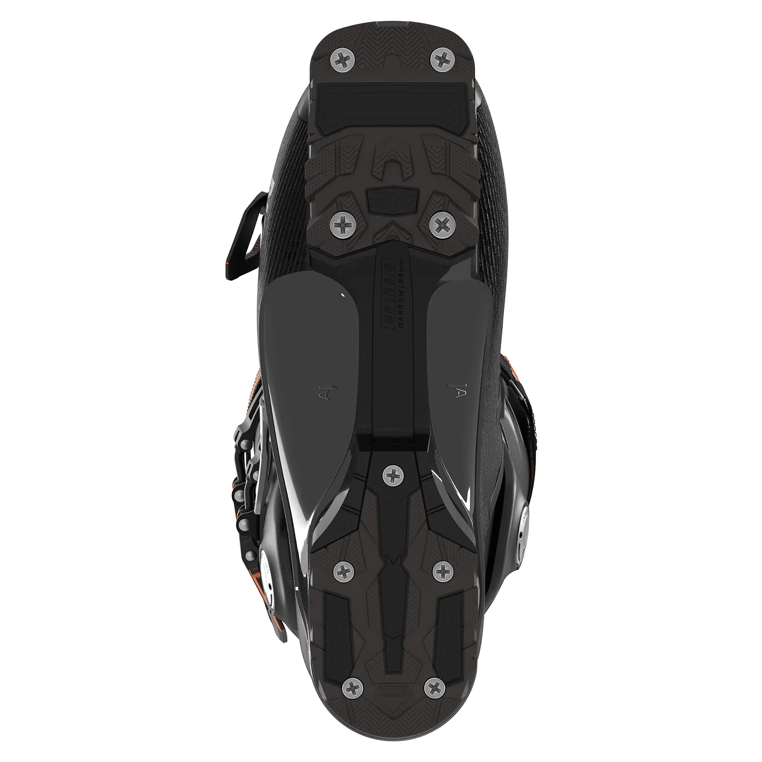 Salomon Men's S/Pro Alpha 100 Ski Boot 2025 Black/Dark Grey Met/Orange Tiger