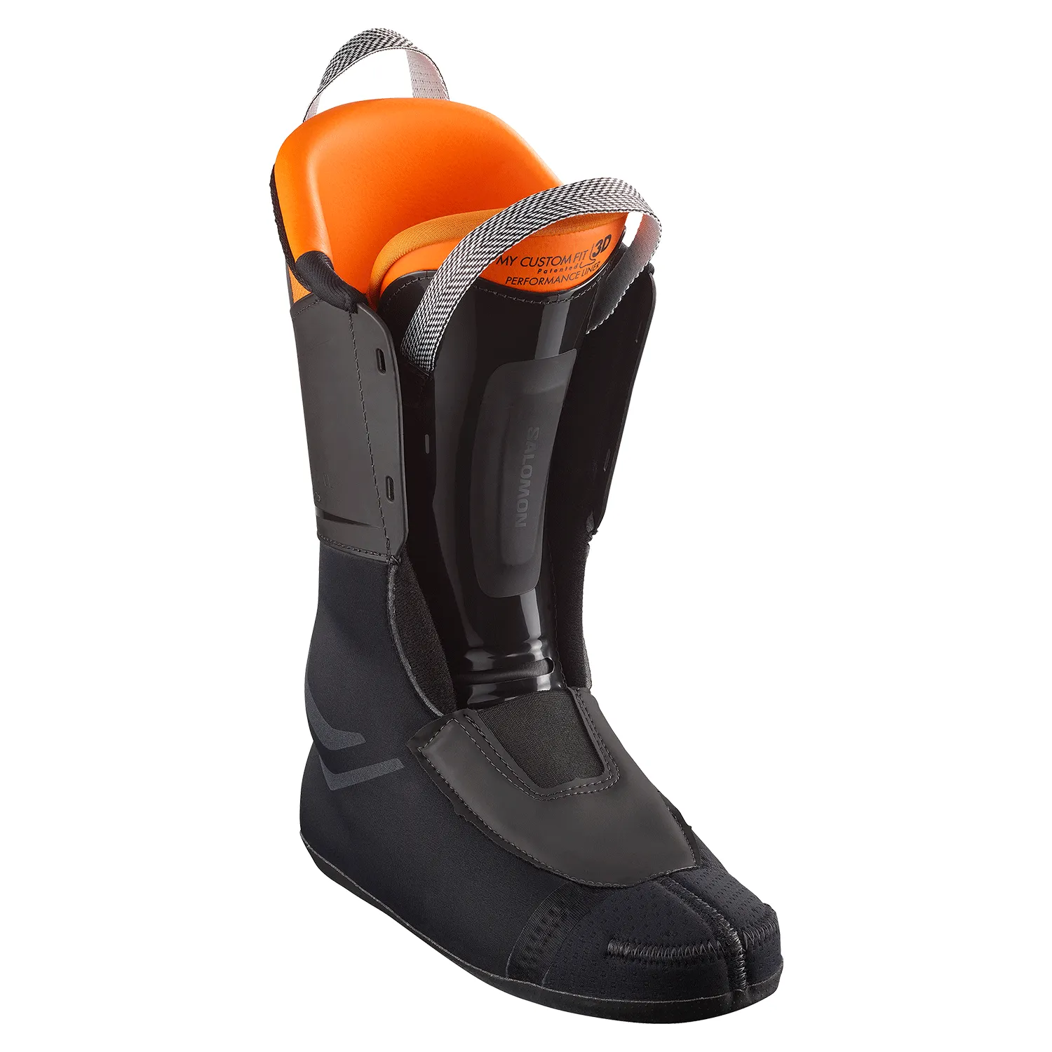 Salomon Men's S/Pro Alpha 100 Ski Boot 2025 Black/Dark Grey Met/Orange Tiger