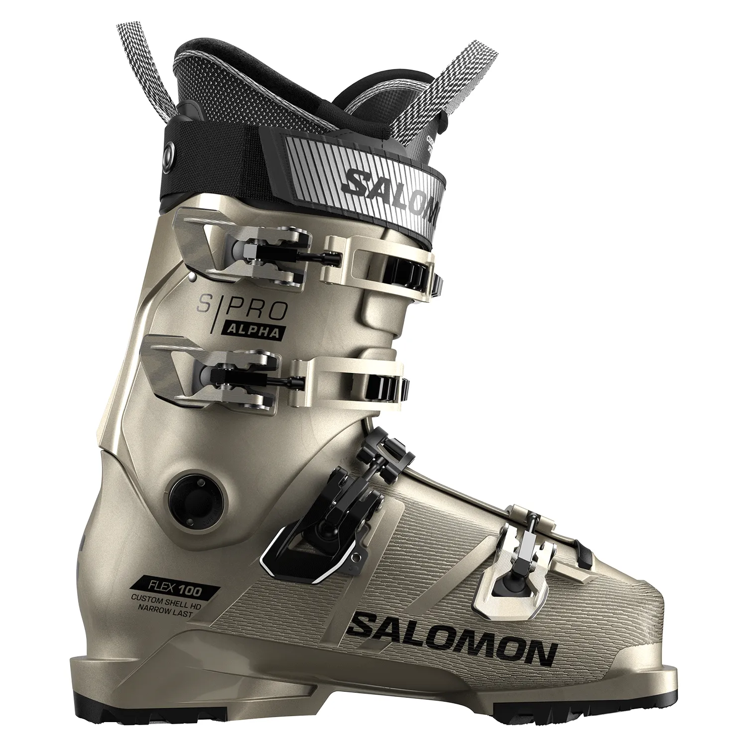 Salomon Women's S/Pro Alpha 100 GW Ski Boot 2025 Light Bronze Metallic/Black