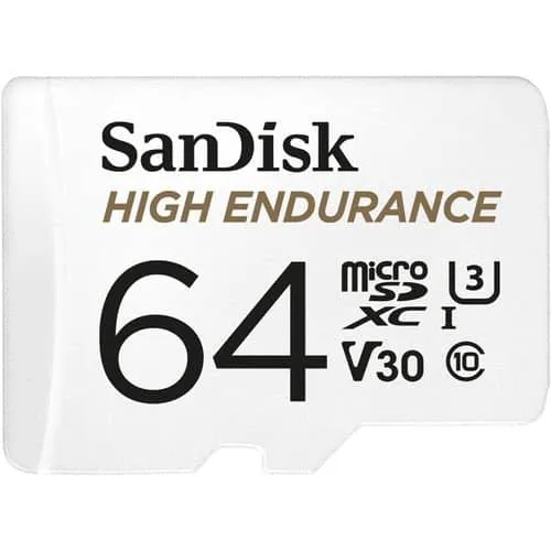 SanDisk High Endurance 64GB microSDHC UHS-I 100MB/s Memory Card - V30