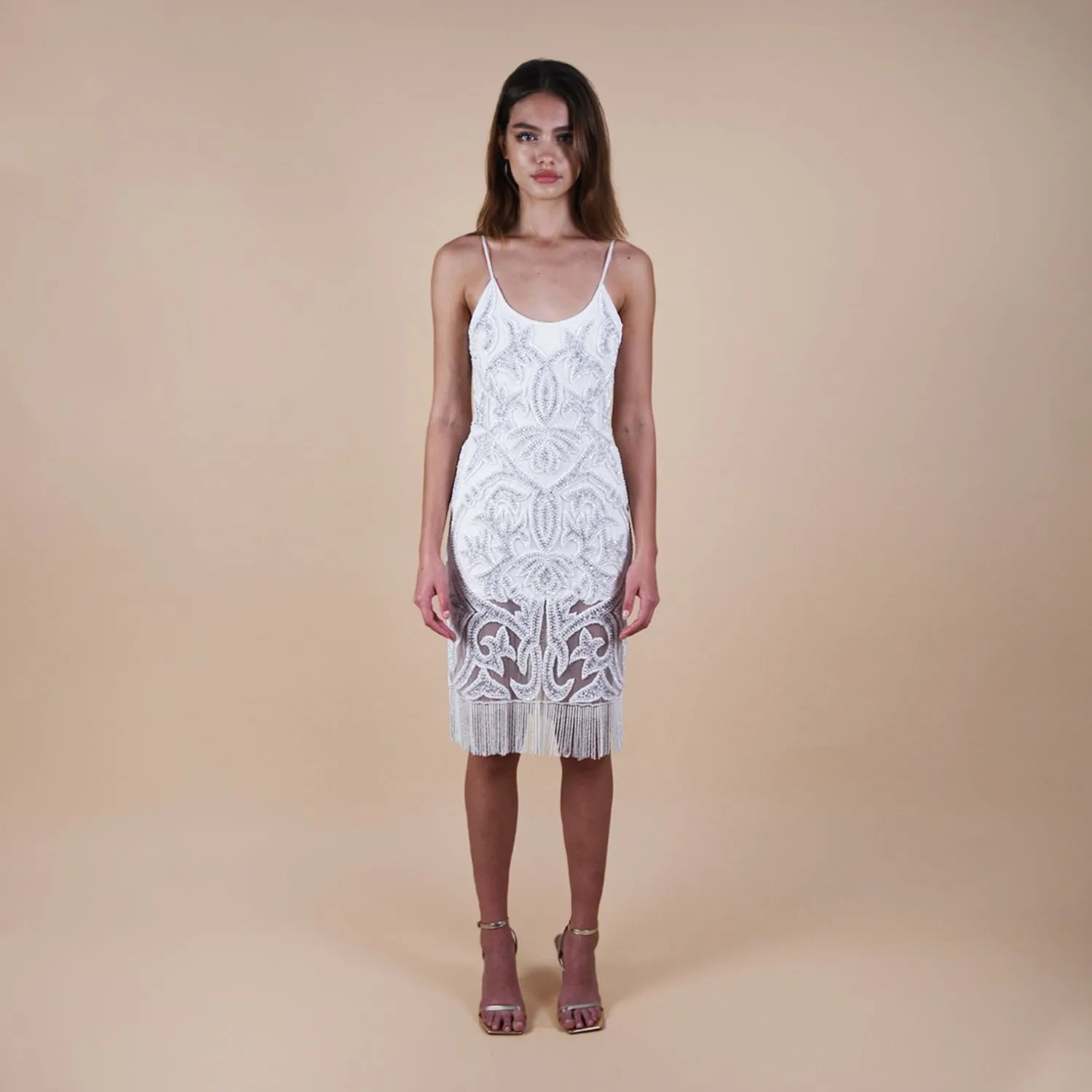 Serenity Beaded Fringe Dress