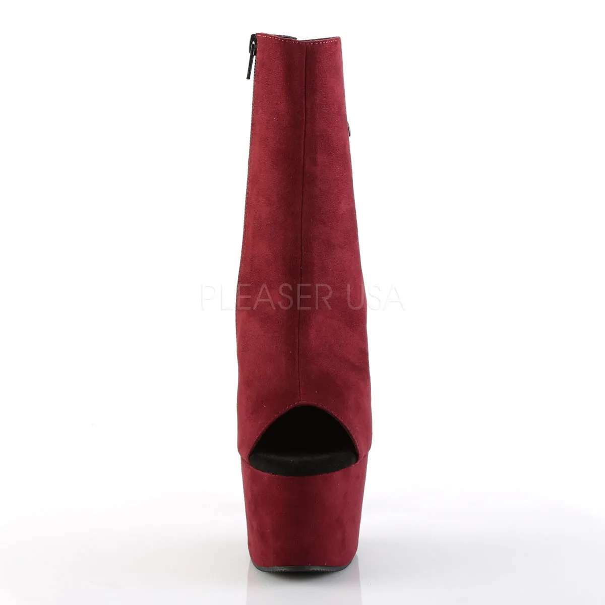 Sexy and Know It Burgundy Faux Suede Boots