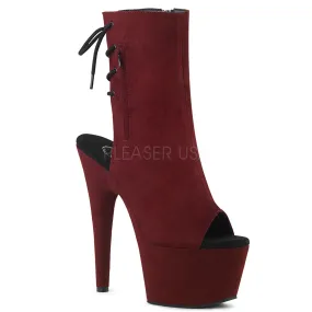 Sexy and Know It Burgundy Faux Suede Boots