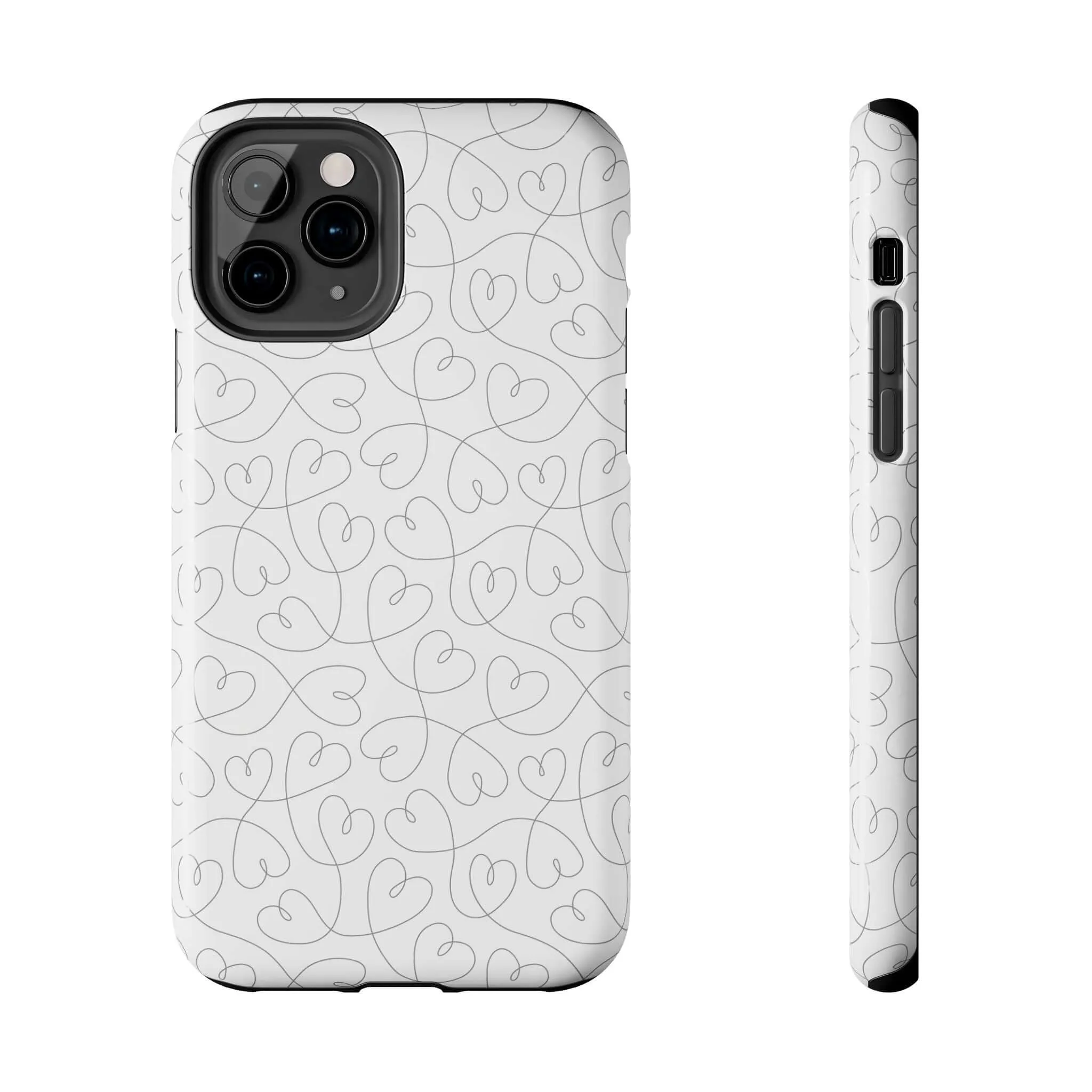 Silver Hearts Romance | Abstract Hearts Case