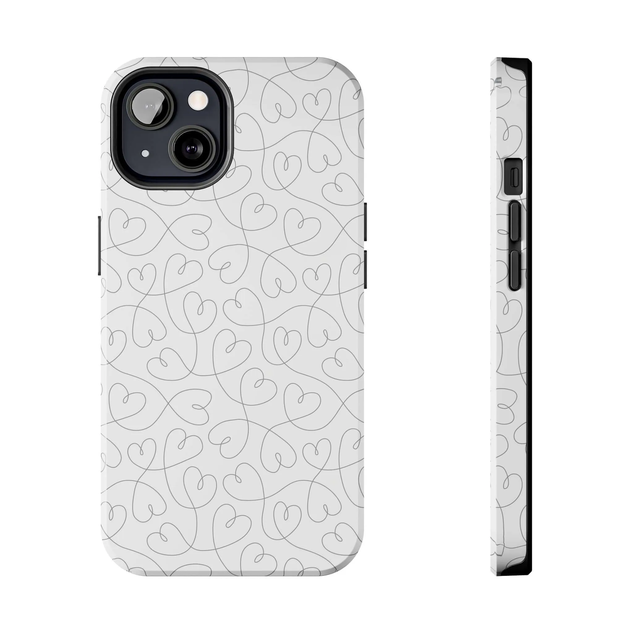 Silver Hearts Romance | Abstract Hearts Case