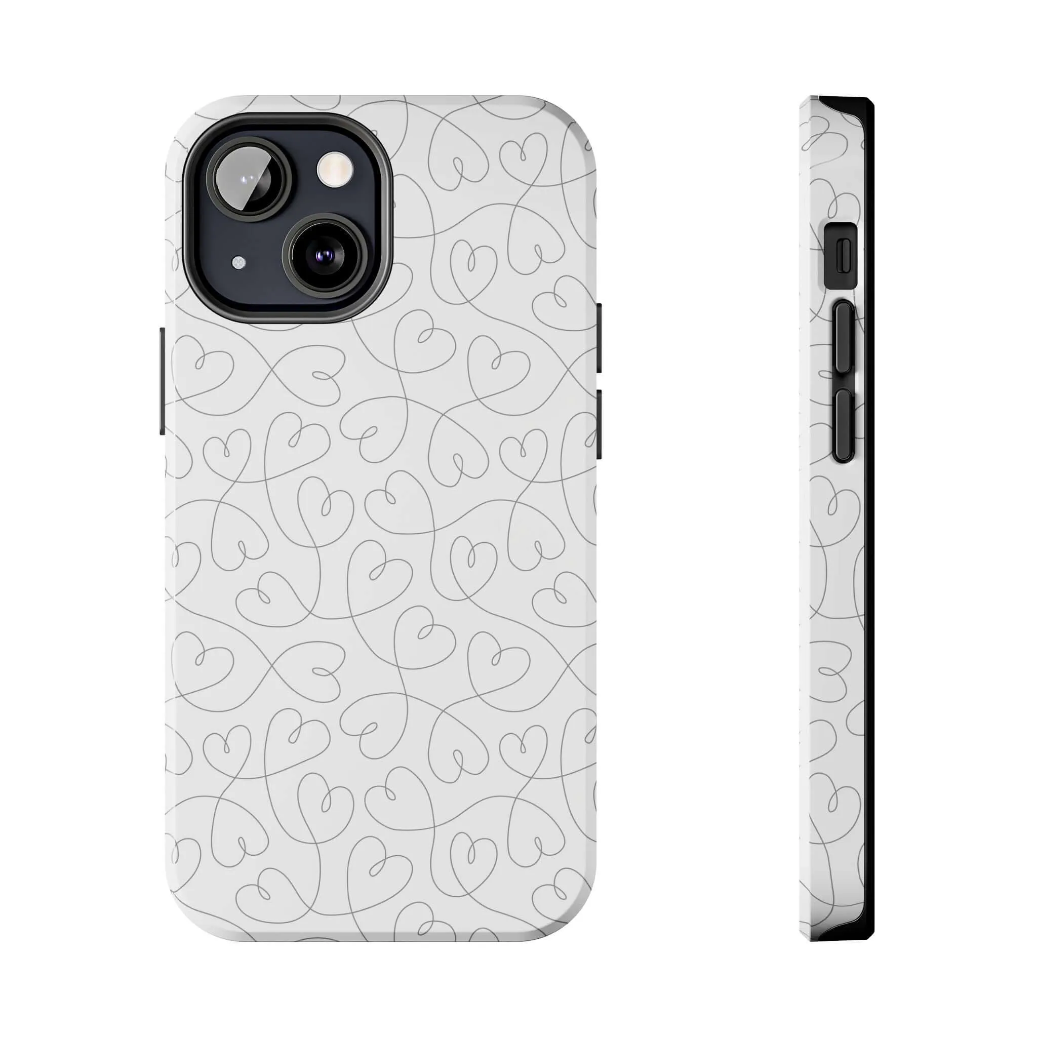 Silver Hearts Romance | Abstract Hearts Case