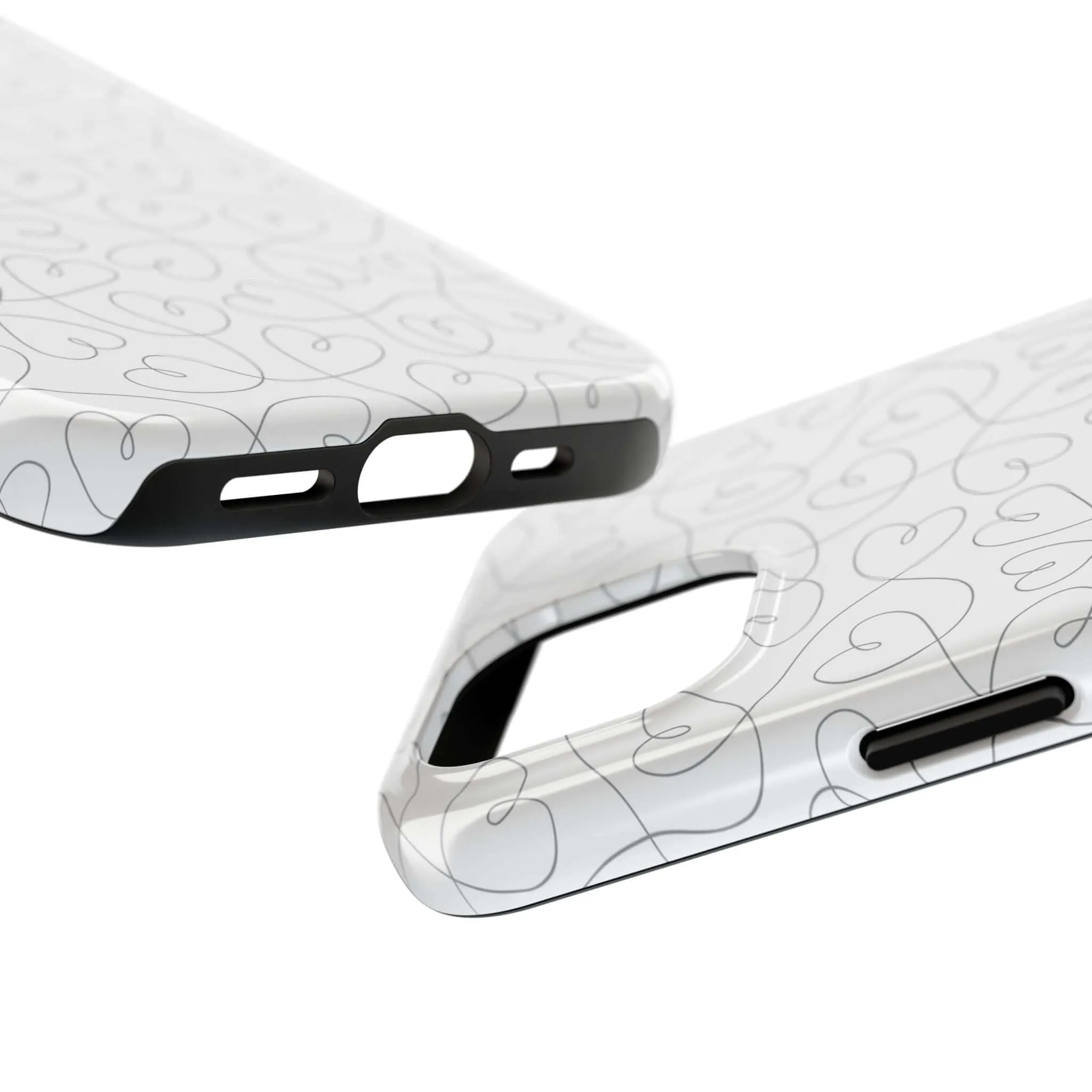 Silver Hearts Romance | Abstract Hearts Case