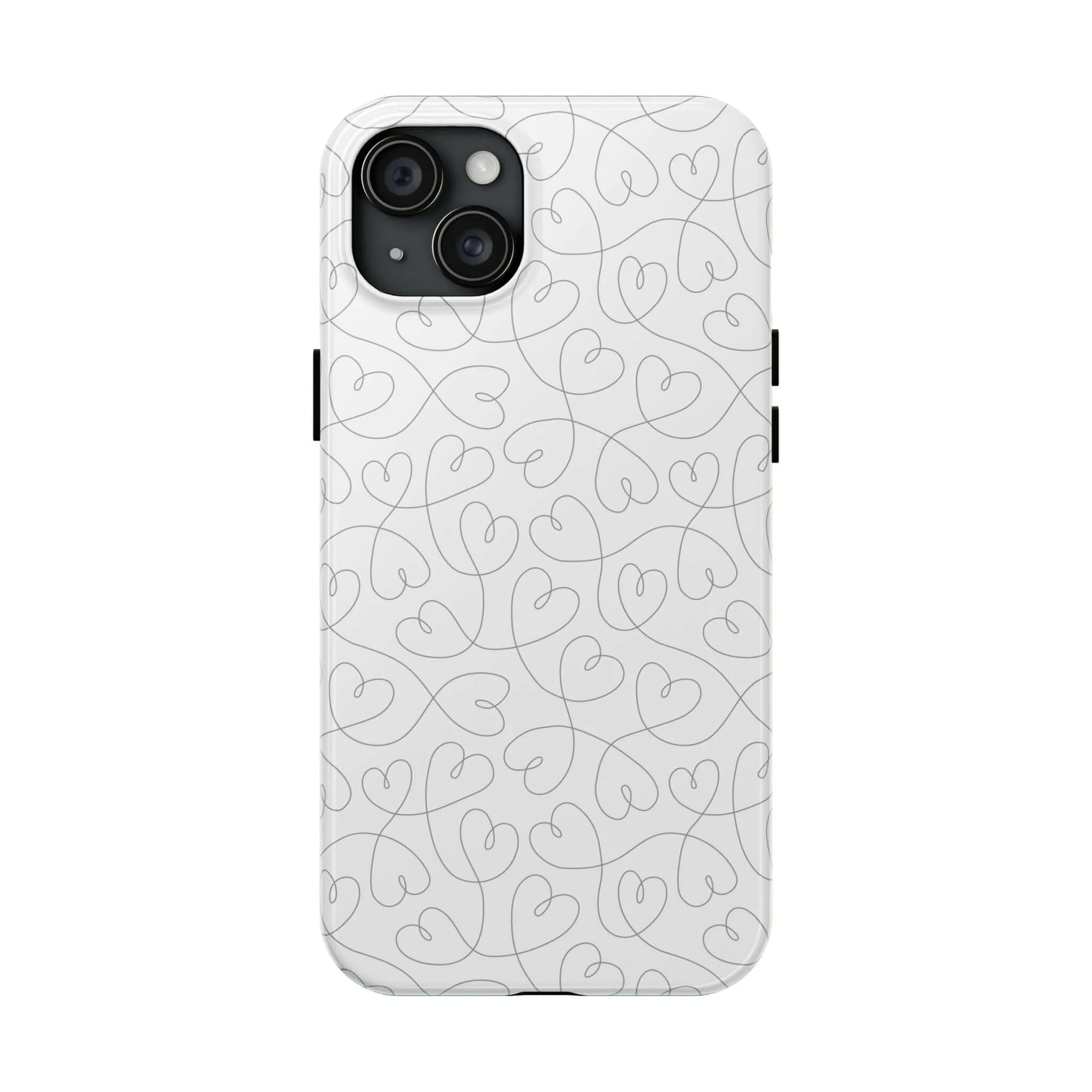 Silver Hearts Romance | Abstract Hearts Case
