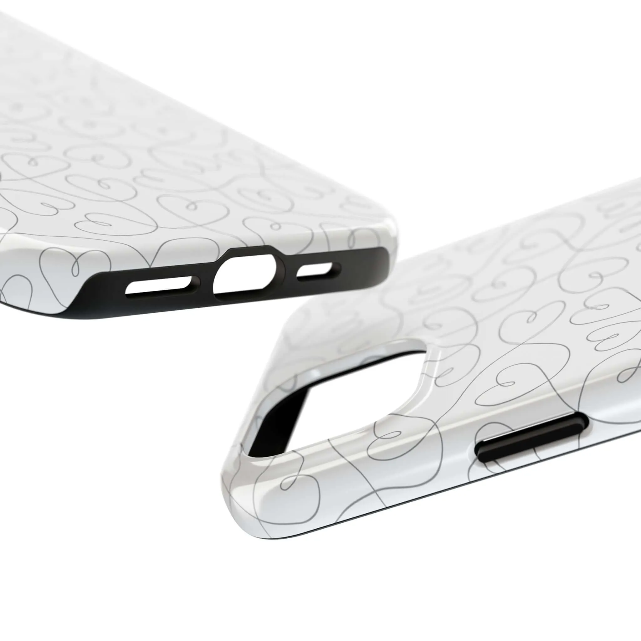 Silver Hearts Romance | Abstract Hearts Case
