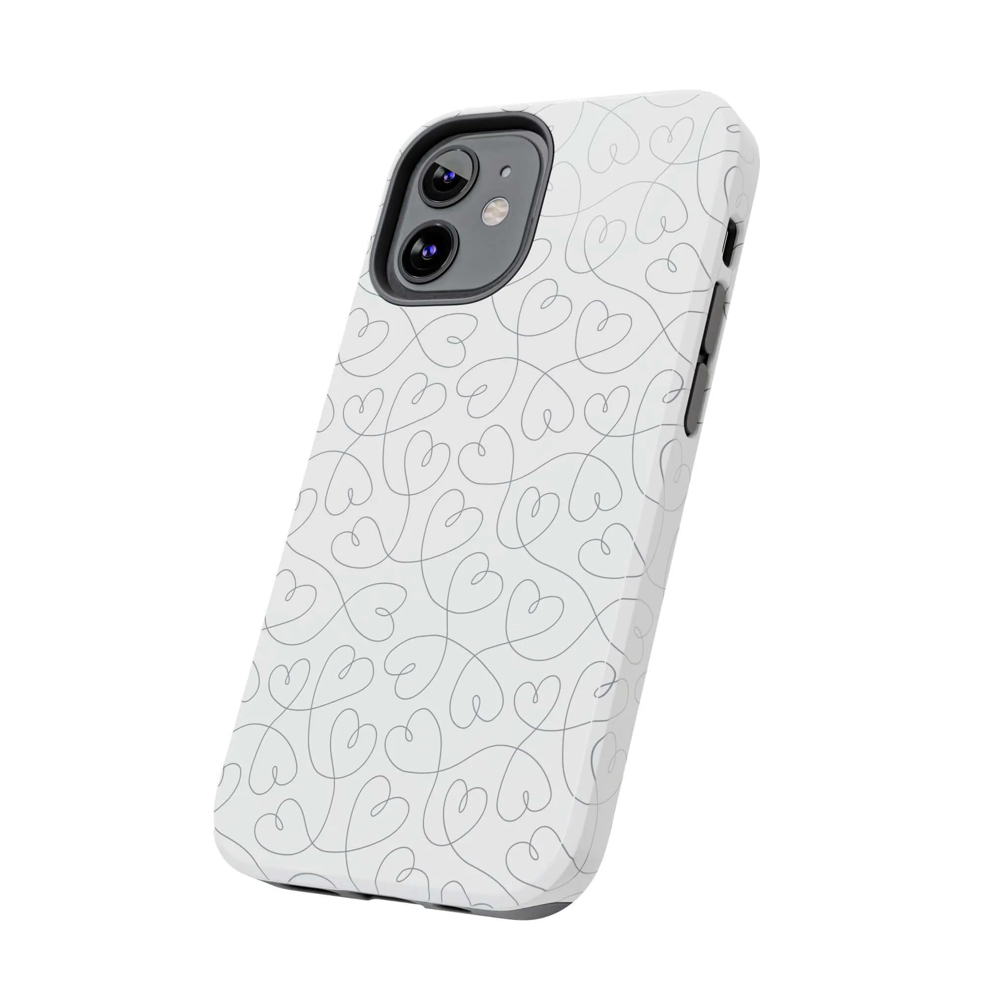Silver Hearts Romance | Abstract Hearts Case