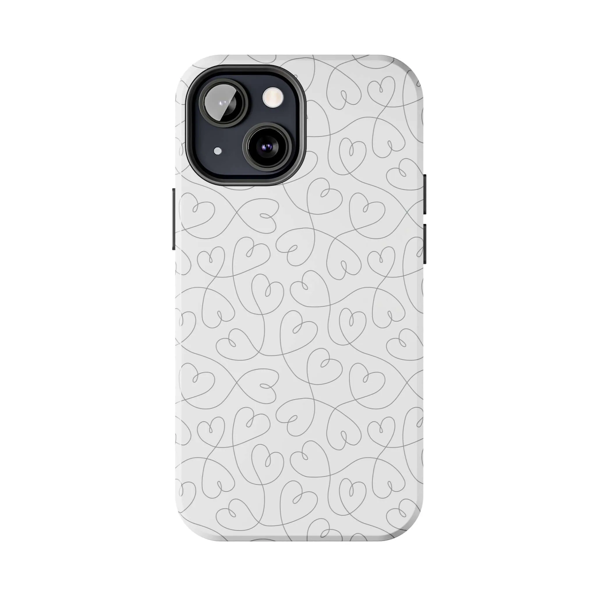Silver Hearts Romance | Abstract Hearts Case