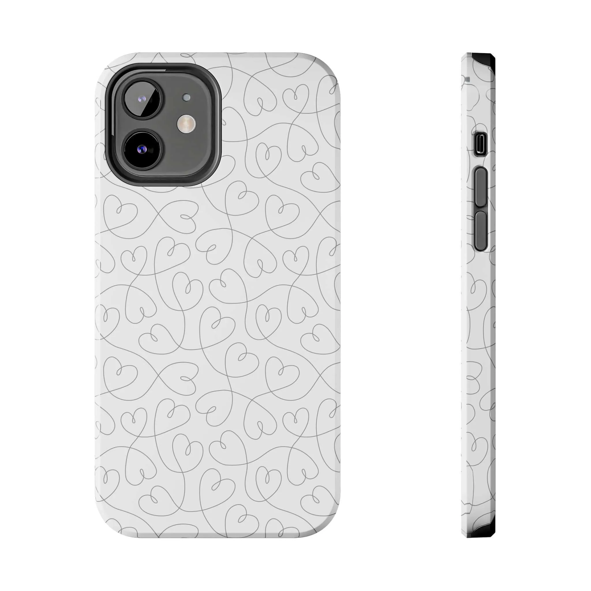 Silver Hearts Romance | Abstract Hearts Case