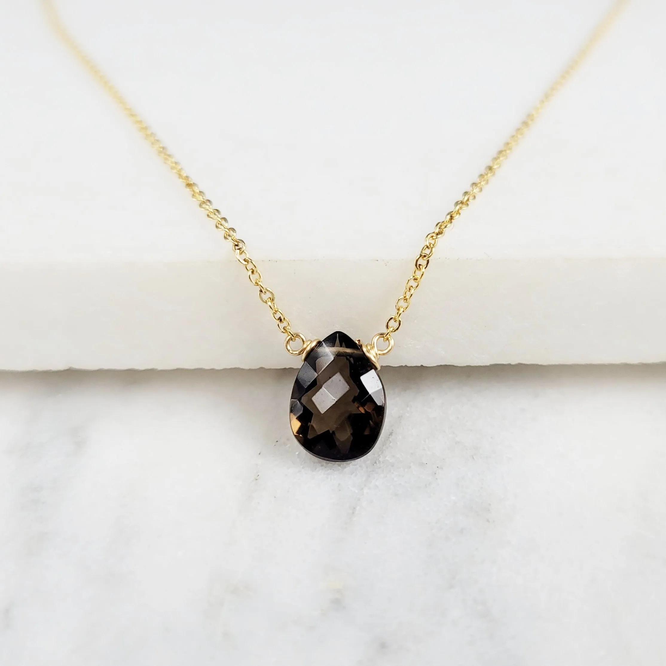 Smoky Quartz Pendant Necklace