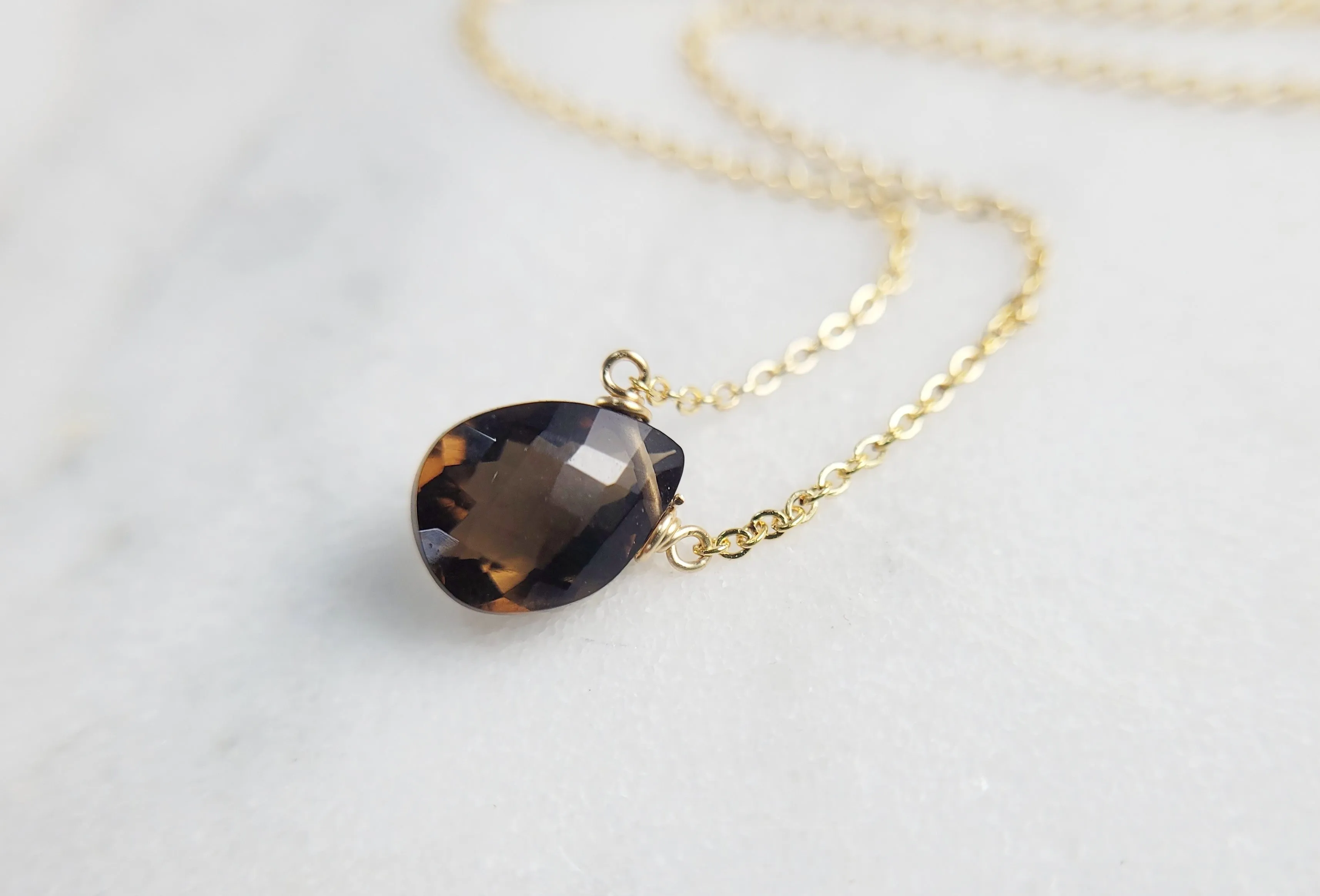 Smoky Quartz Pendant Necklace