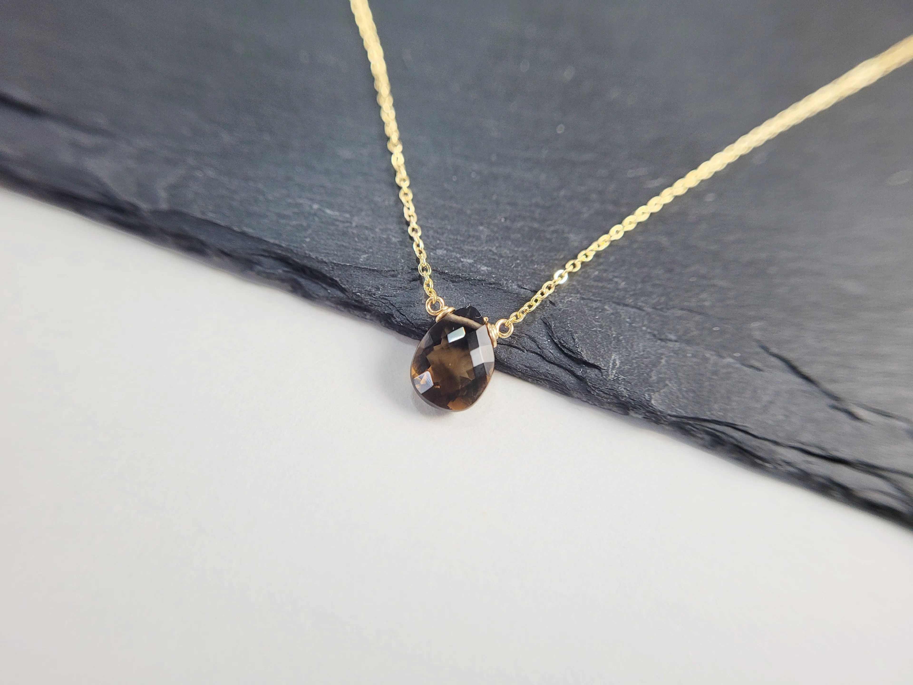 Smoky Quartz Pendant Necklace