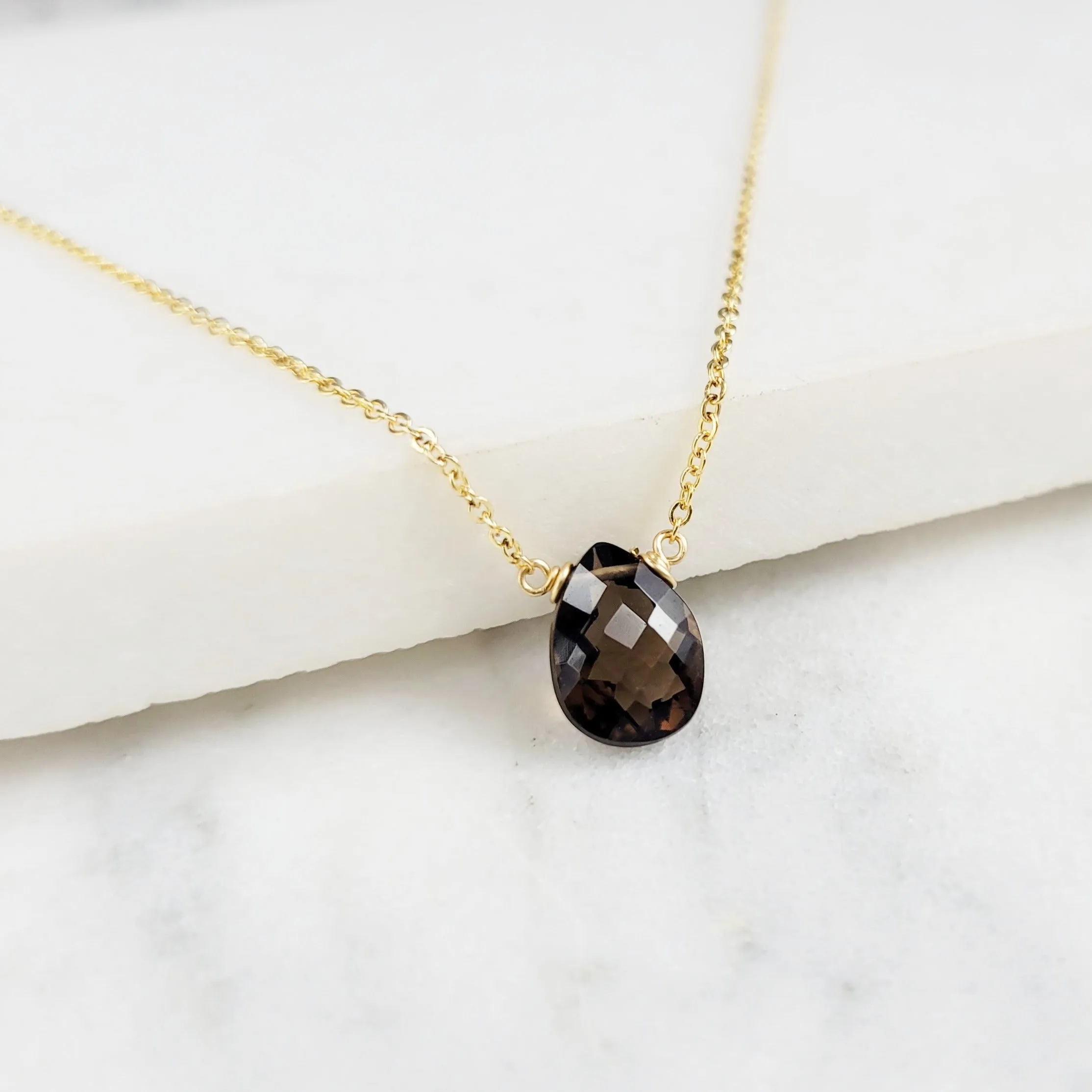 Smoky Quartz Pendant Necklace