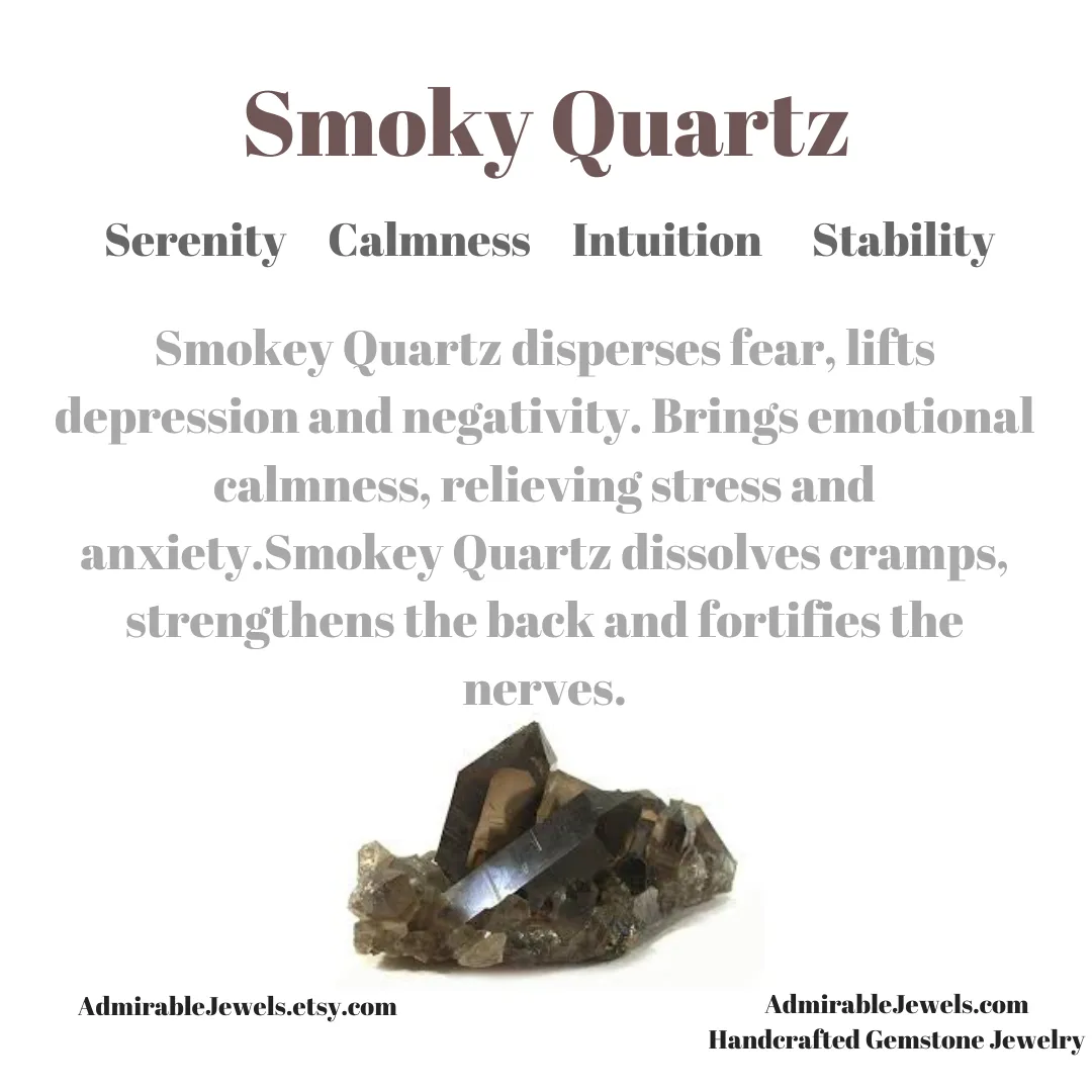 Smoky Quartz Pendant Necklace