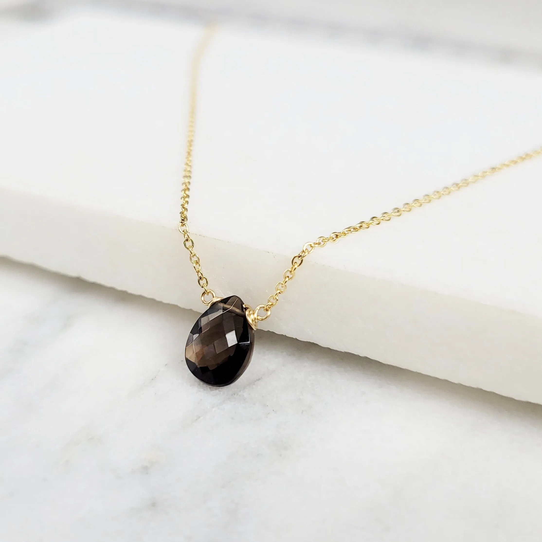 Smoky Quartz Pendant Necklace