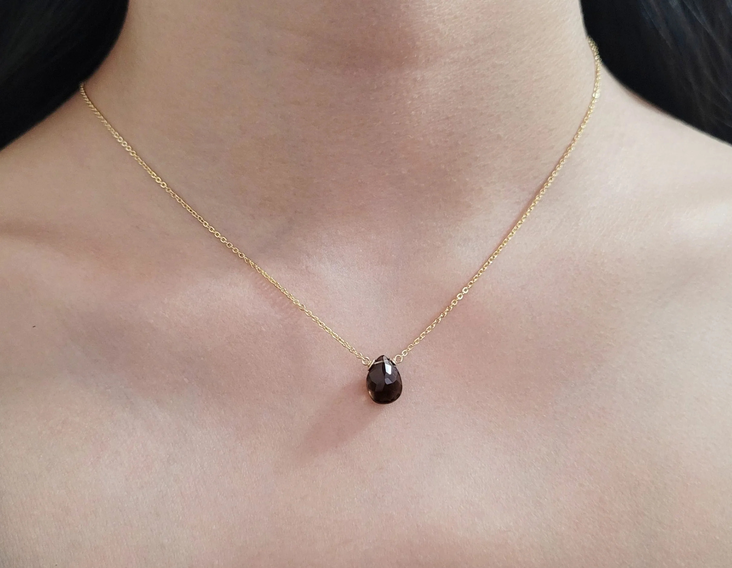 Smoky Quartz Pendant Necklace