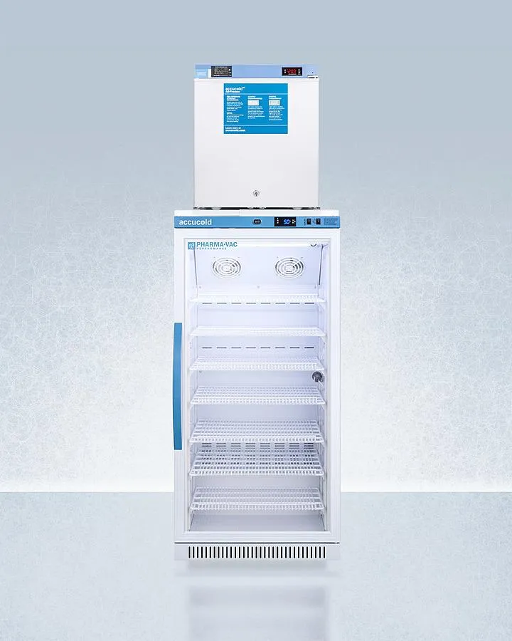 Summit ARG8PVFS24LSTACKMED2 24" Wide All-refrigerator/all-freezer Combination