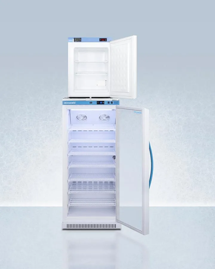 Summit ARG8PVFS30LSTACKMED2 24" Wide All-refrigerator/all-freezer Combination