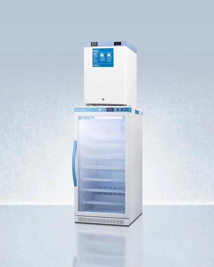 Summit ARG8PVFS30LSTACKMED2 24" Wide All-refrigerator/all-freezer Combination