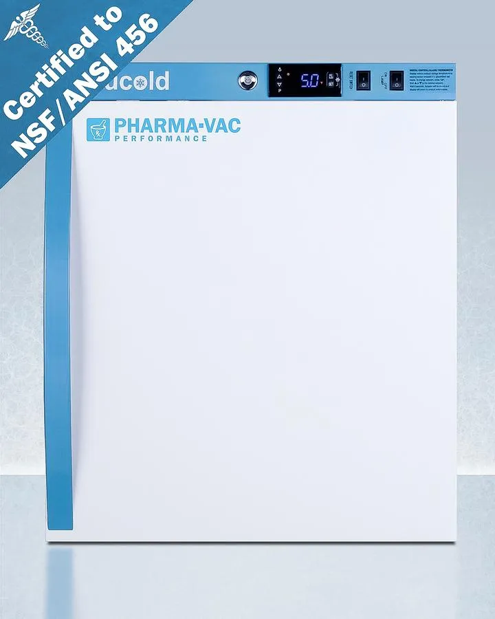 Summit ARS2PV456LHD 2 CU.FT. Compact Vaccine Refrigerator, Certified To Nsf/ansi 456 Vaccine Storage Standard