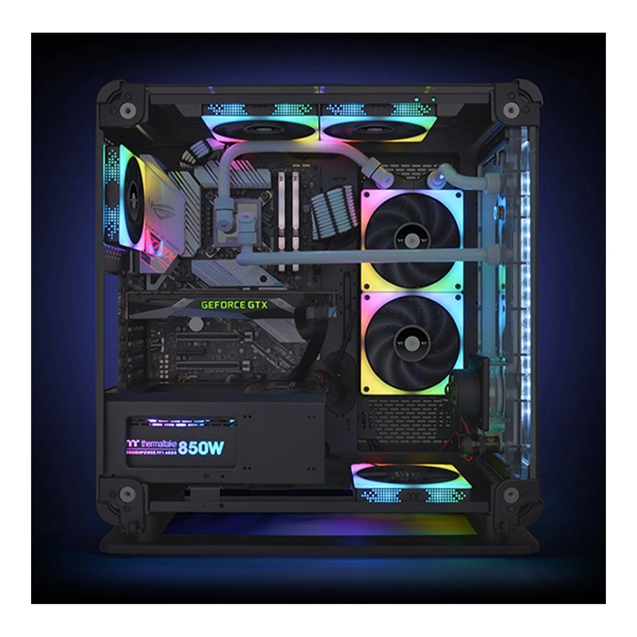 Thermaltake CL-F135-PL12SW-A 120mm TOUGHFAN 12 RGB High Static Pressure Radiator Fan 3-Pack