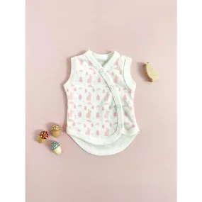 Tiny and Small Organic Cotton Preemie Incubator Vest - Bunny Meadow