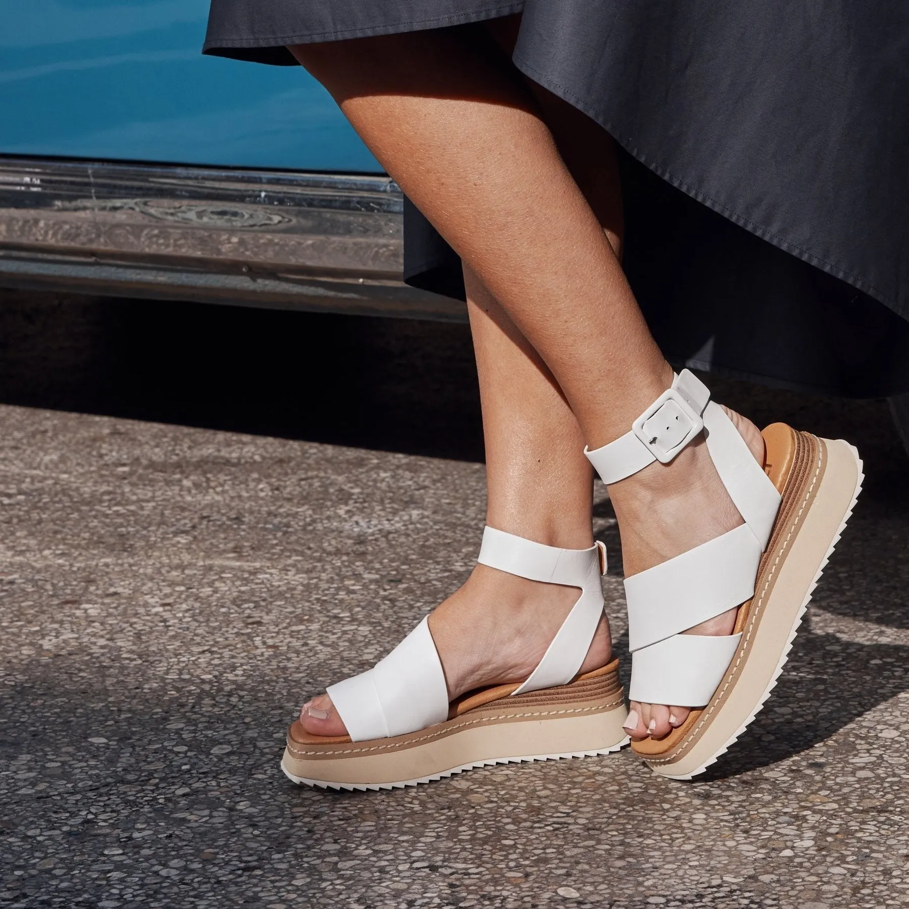 TONALITY PLATFORM SANDALS LEATHER