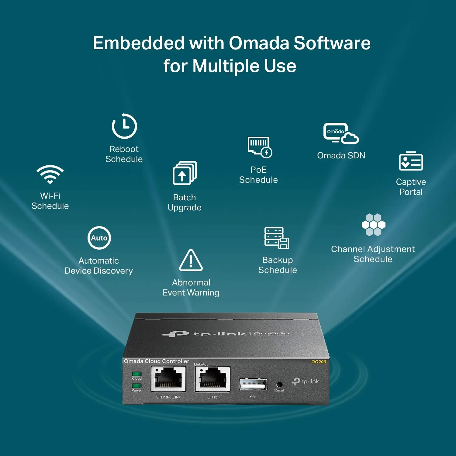 TP-Link Omada OC200 Cloud Hardware Controller 硬體控制器