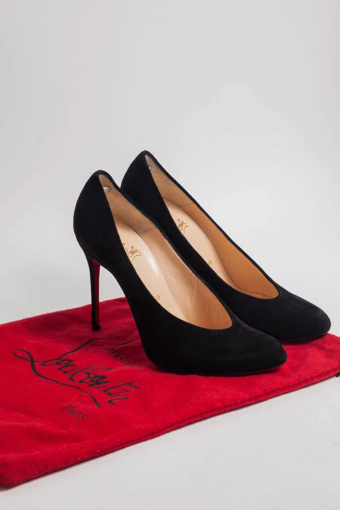 VNECK SUEDE STILETTOS