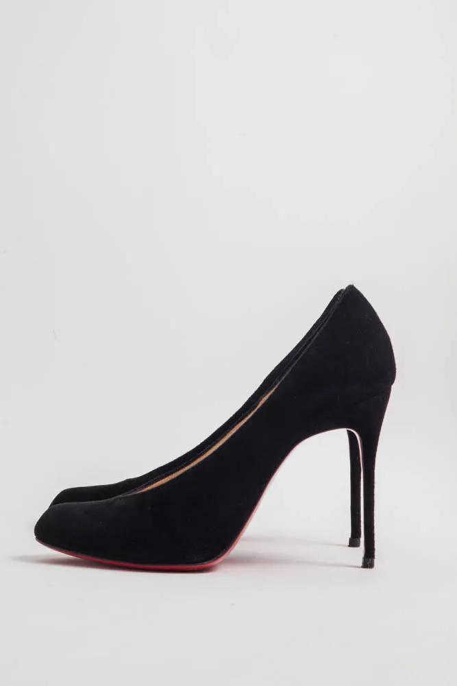 VNECK SUEDE STILETTOS