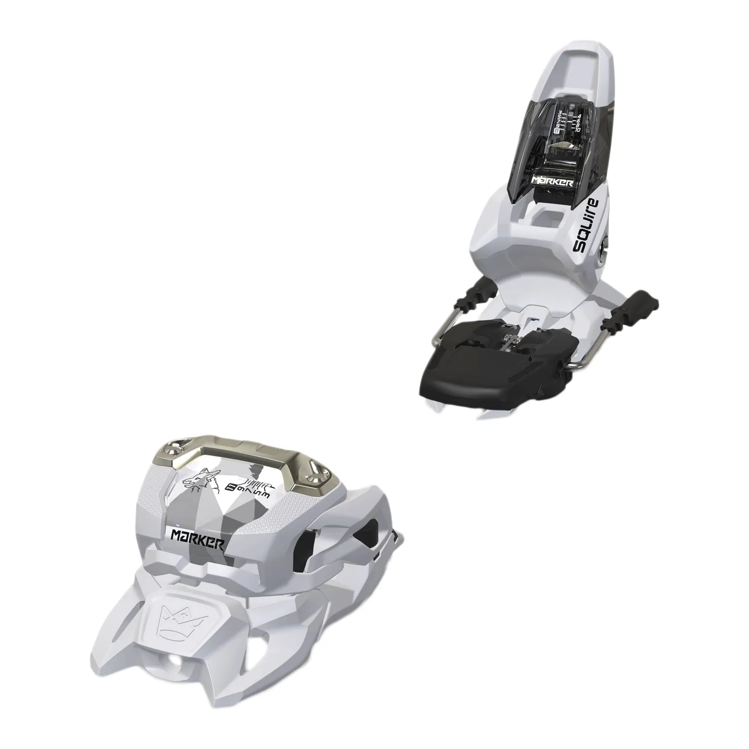 Volkl Revolt 86 Ski 2025   Marker Squire 11 Ski Binding (White) Package