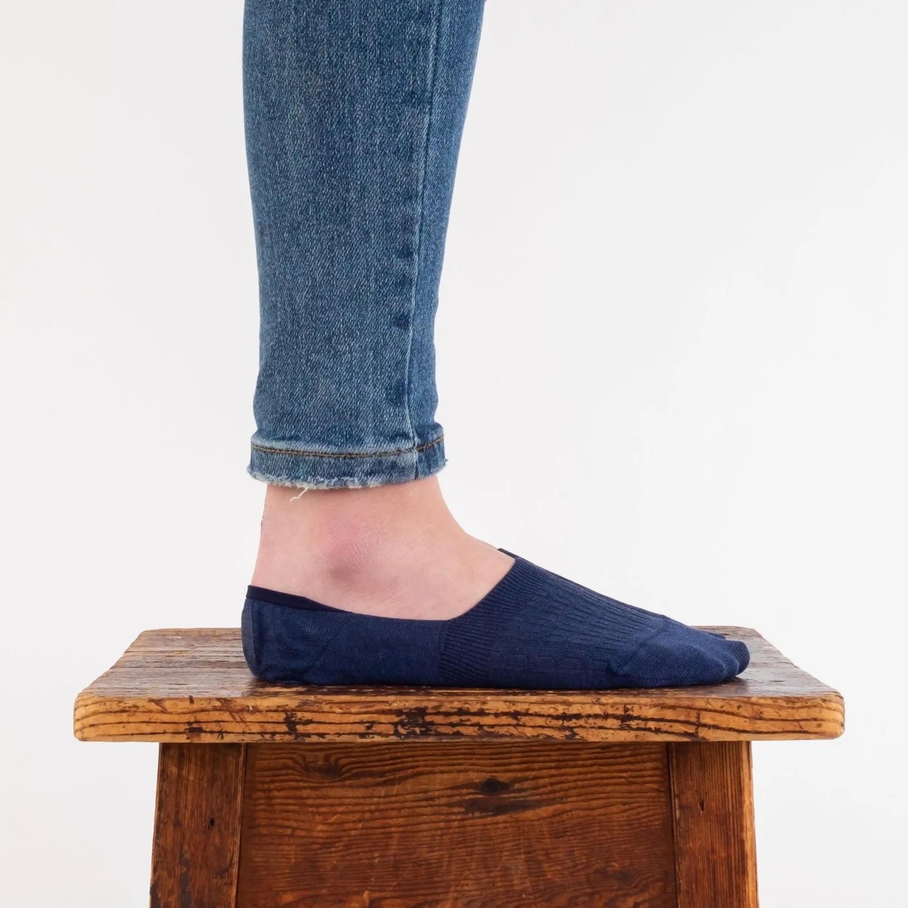 Women's Cable Mercerised Cotton Invisible Socks