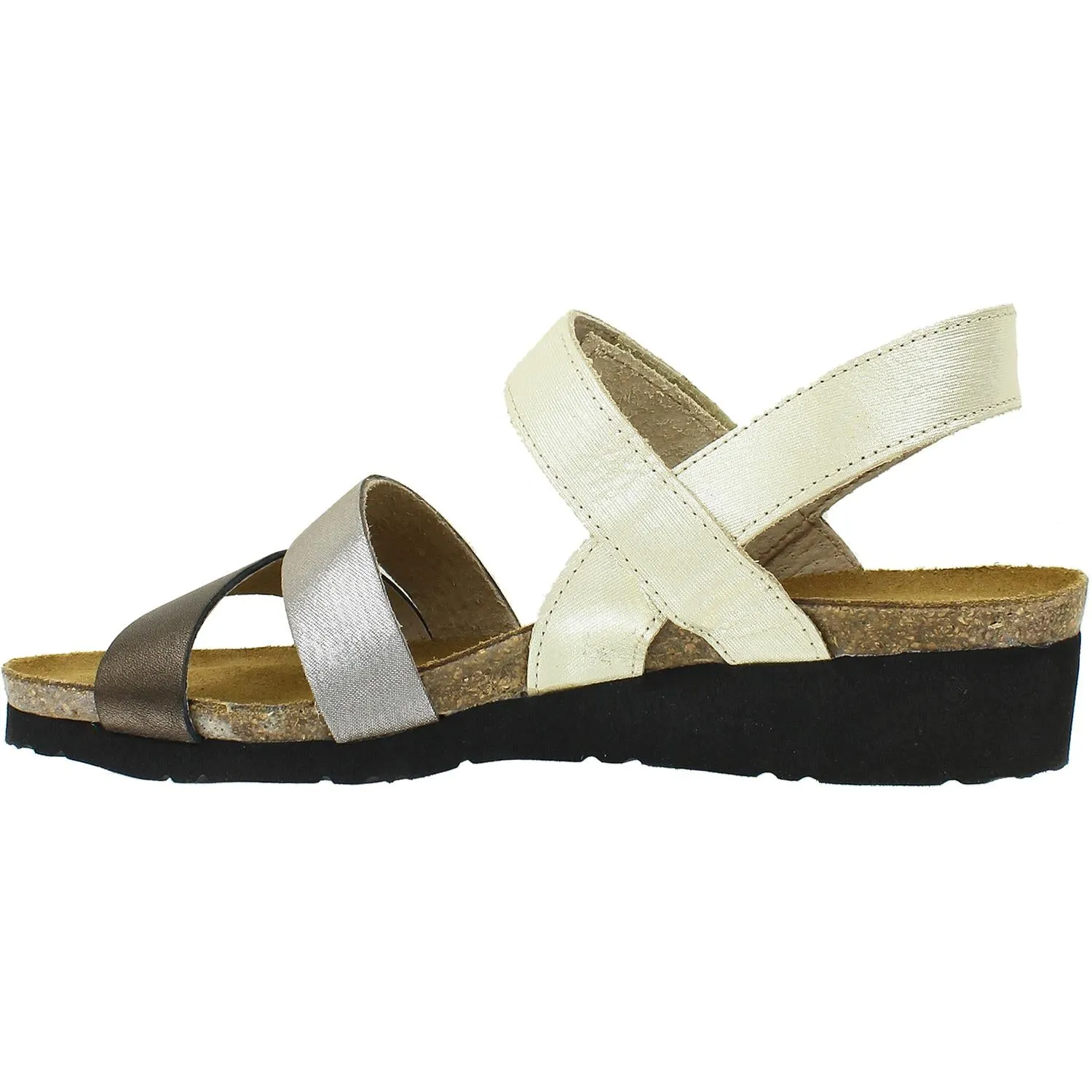 Women's Naot Kayla Gold/Silver/Grecian Gold Leather